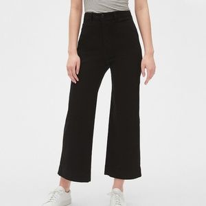 High Rise Wide-Leg Crop Chinos | GAP
